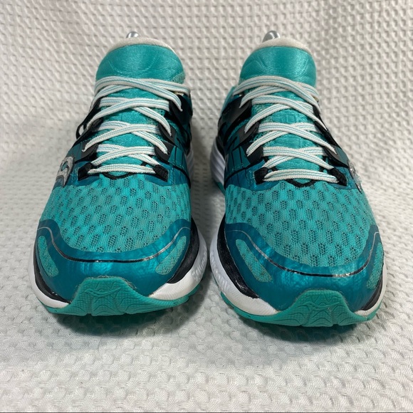 Saucony Triumph ISO 2 Running Shoes Womens Size 8 US Teal/ Black S10290-5 - Picture 2 of 16